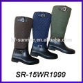 pu pattern rain boot luxury rain boot